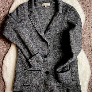 Wool sweater blazer